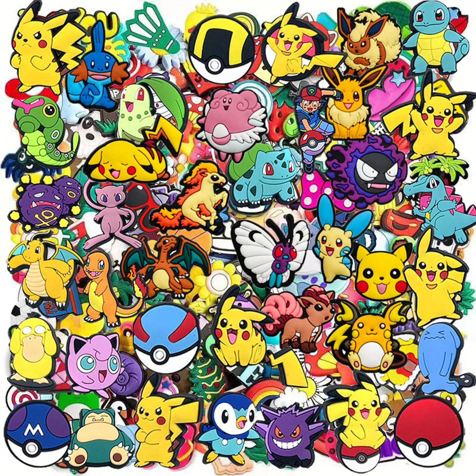 27/20/47Pcs MINISO Series Shoe Charms For Slides Sandals, PVC Shoe Decorations Accessories For Christmas Birthday Gift Party