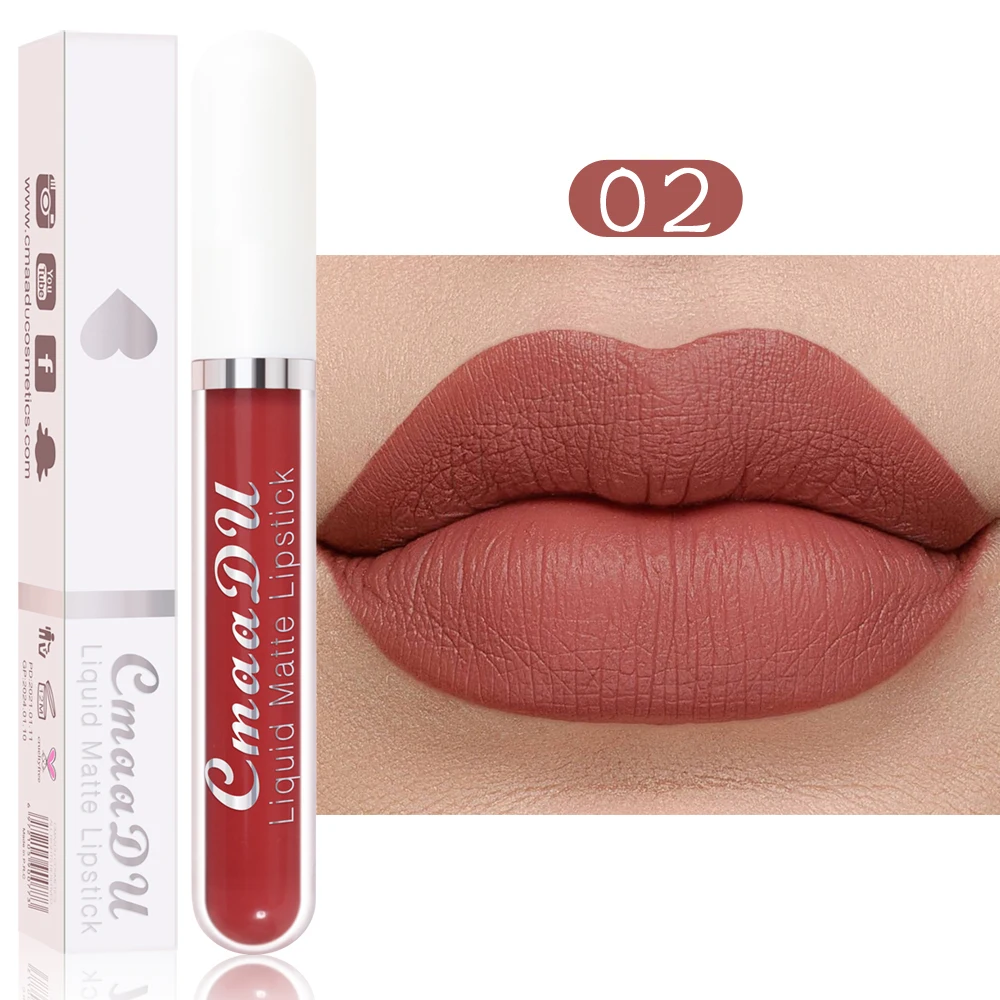 Waterproof Long Lasting Matte Lip Gloss Non Stick Cup Liquid lipstick - Image 7