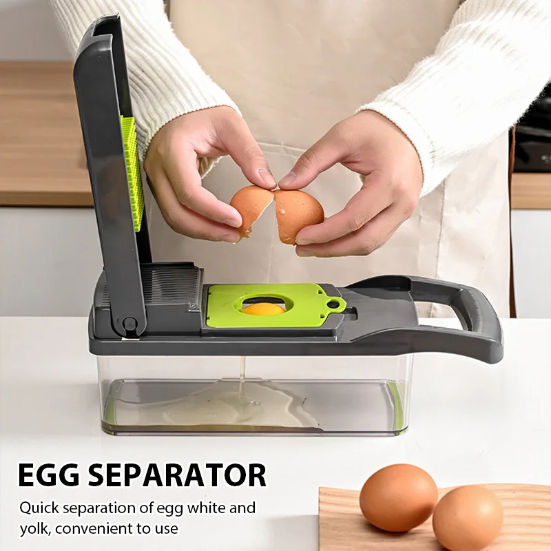 16 in 1 Multifunctional Vegetable Chopper Handle Food Cutter Onion Tomato Carrot Grater Kitchen Tools Vegetable Slicer Dicer Cut - Image 4