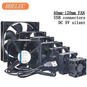 Silent USB fan 40mm 50mm 60mm 70mm 80mm 90mm 120mm cooling fans cooler With USB Cable Ventilator Fan for DIY PC Router chassis