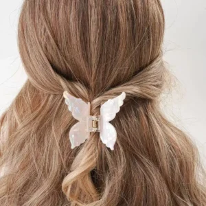 Super Fairy Three-Dimensional Butterfly Half-Tied Hair Back Of The Head Acetate Clip Hair Accessories For Women