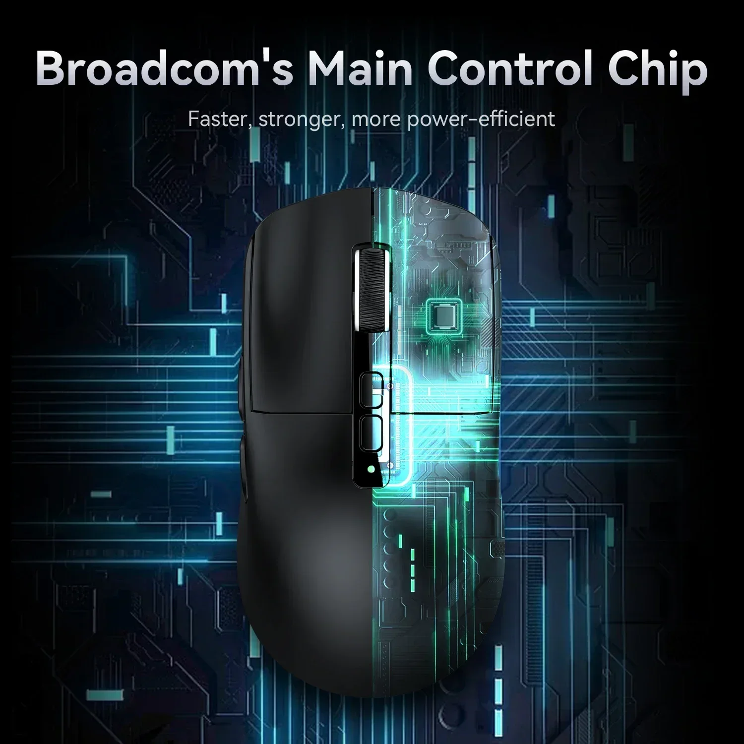 Attack shark X6 Bluetooth Mouse,PAW3395,2.4 Tri-Mode Connection, RGB Touch Magnetic Charging Base, Macro Gaming Mouse - Image 5