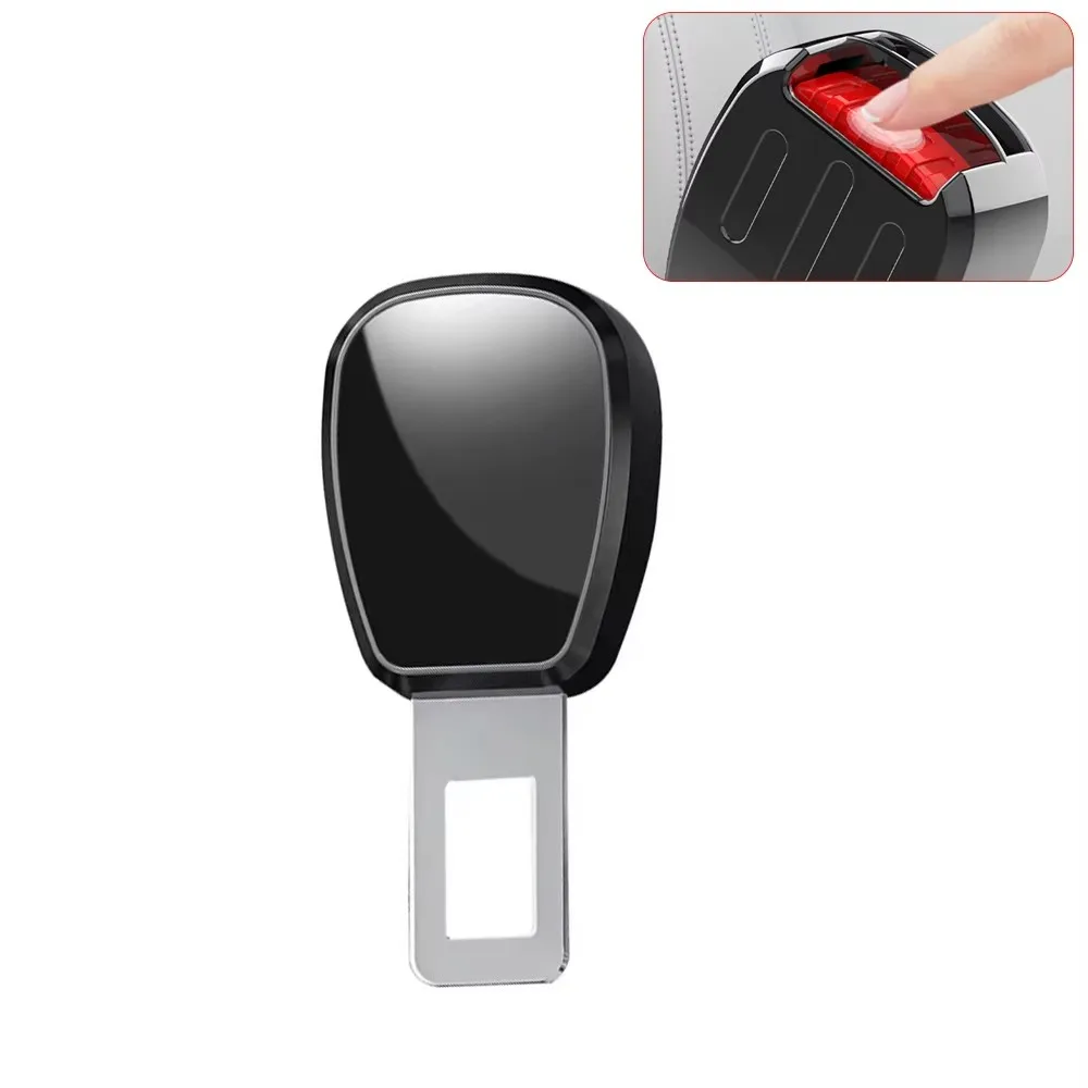 1/2PCS Car Seat Belt Clip Extender Safety Seatbelt Lock Buckle Plug Thick Insert Socket Extender Safety Buckle For Tesla Porsche - Image 8