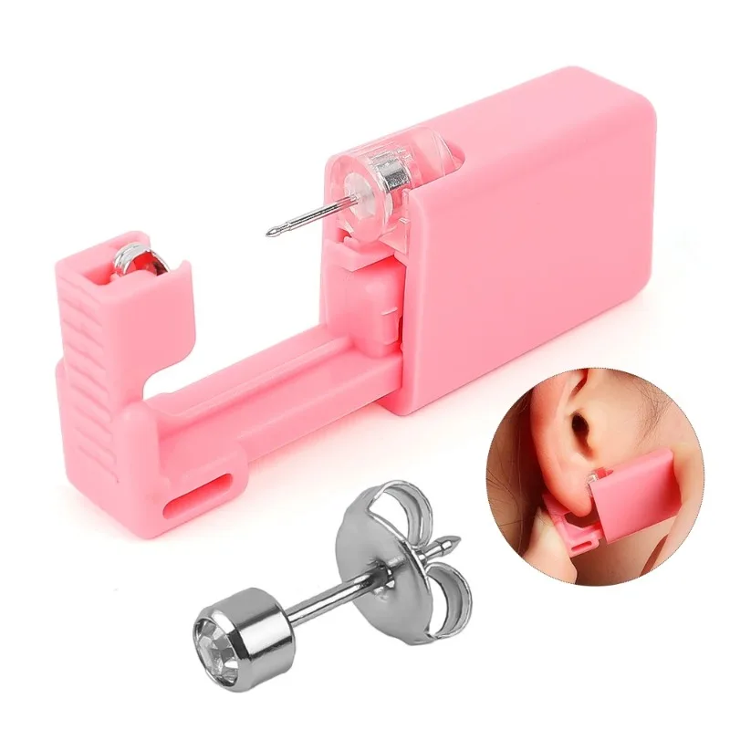1-4Pcs Disposable Safe Painless Ear Piercing Tool, Healthy Sterile Punctur Kit Earring Studs Nose Rings Piercing Gun Set - Image 3