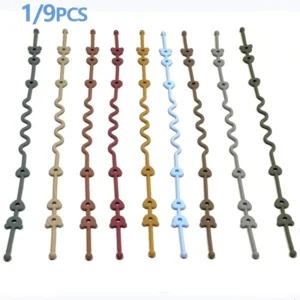 1/9PCS Silicone Pacifier Anti Drop Chain Baby Toy Teether Anti Drop Rope Baby Pacifier Chain Anti Loss Chain