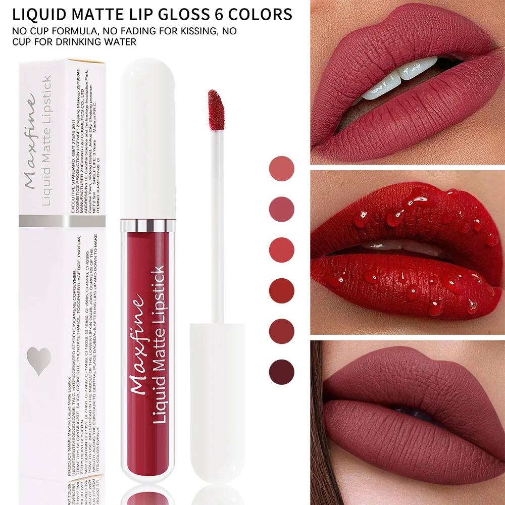 Waterproof Long Lasting Matte Lip Gloss Non Stick Cup Liquid lipstick - Image 2