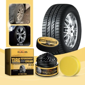 50g Car Tire Polishing Paste Tire Rubber Anti-aging Waterproof Anti-fouling Protective Sealant Gloss Hydrophobic Coating