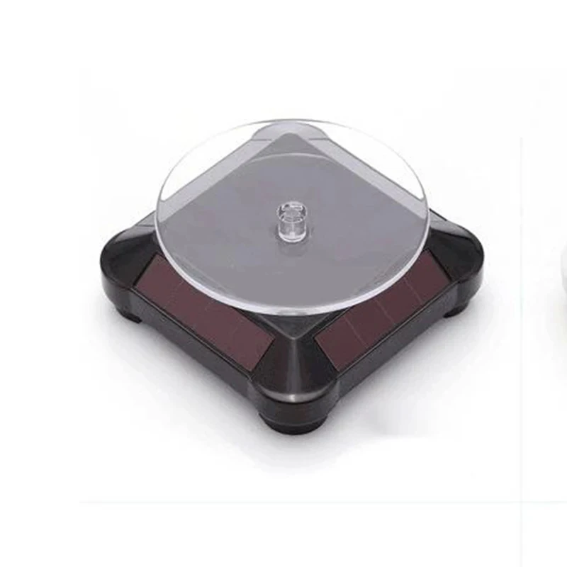 Solar Showcase 360 Automatic Rotating Turntable Jewelry Organizer Jade Ware Necklace Bracelet Watch Phone Display Stand - Image 5