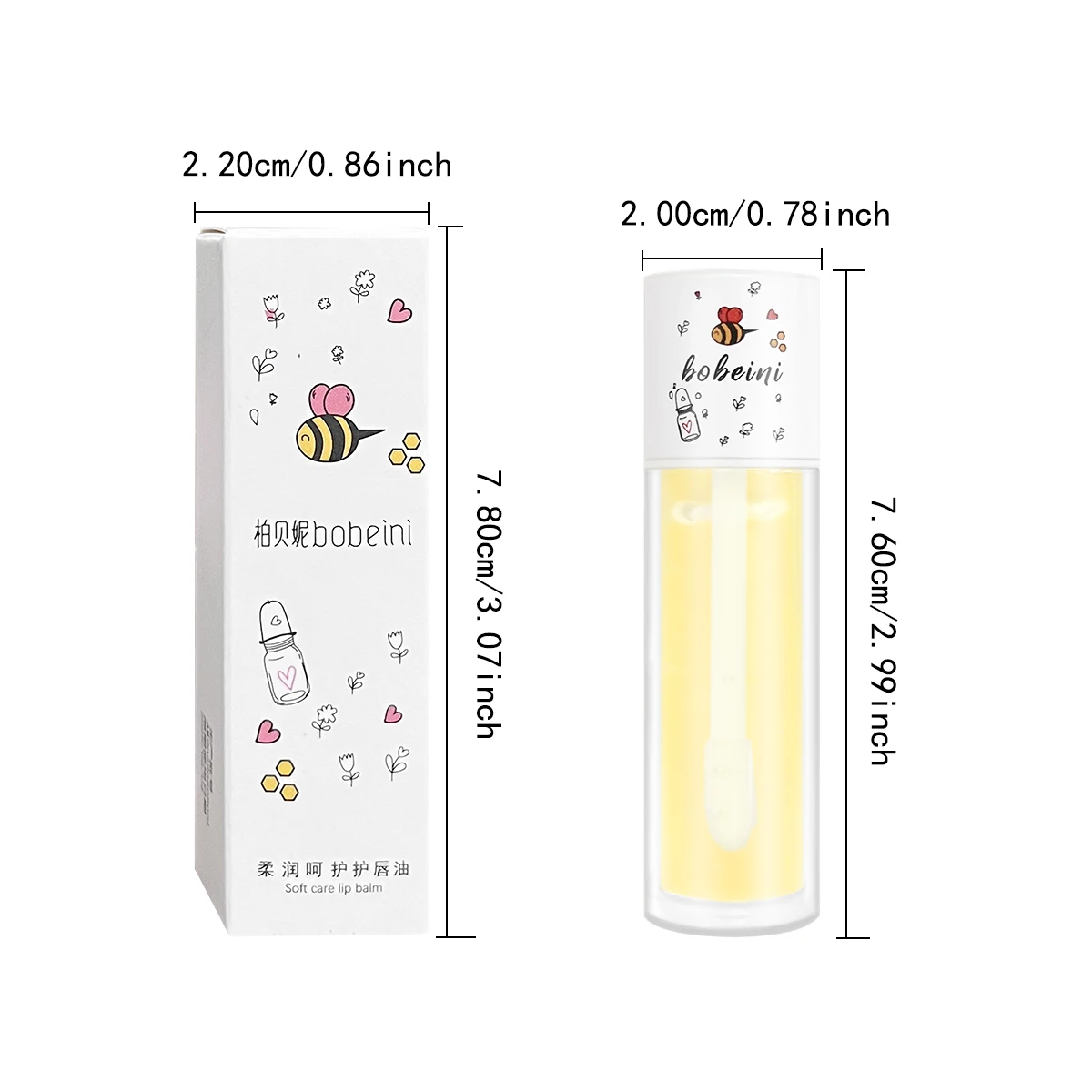 Water-gloss lip oil, honey-colored lip oil, moisturizing and hydrating lip gloss, reducing lip lines, water-gloss lip makeup - Image 6