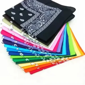 1/4/6/8Pcs bandana Fashion printed bandana Ride wrist bandana Sports Bandana Versatile square bandana