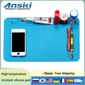 Repair Pad Silicone Waterproof Motherboard Electronic Equipment Repair Board Multi-Component Placement Heat Tin removal work pad