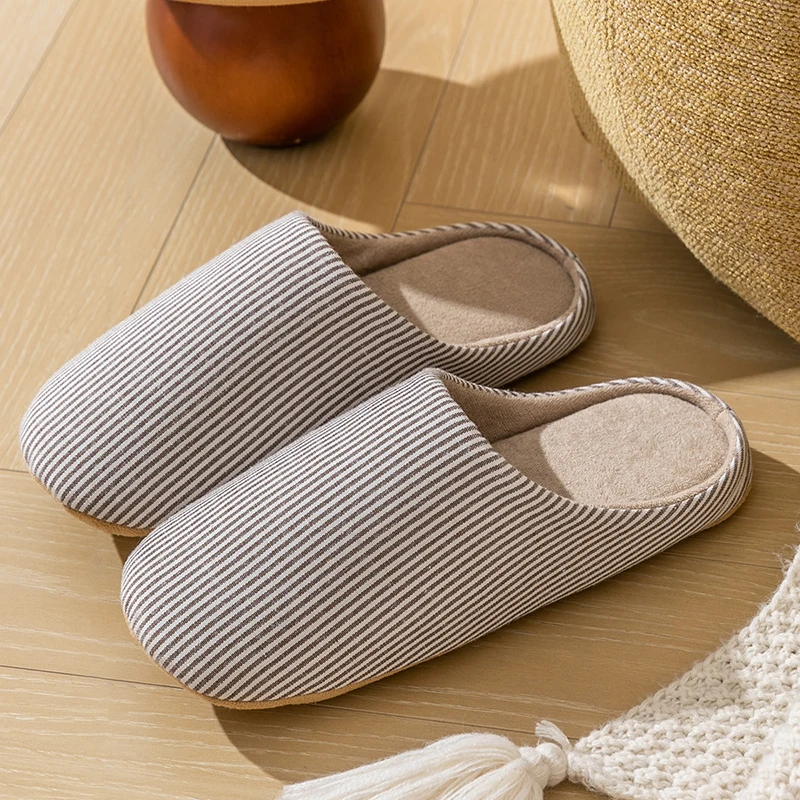 Unisex Home Slippers Soft Fur Slippers Warm Indoor Flat Slides Nonslip Couples Shoes Bedroom Light Slience Flats Autumn&Spring - Image 9