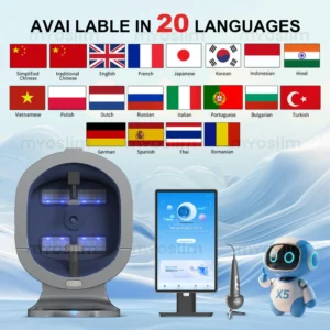 2025 Magic Mirror 3D Digital Facial Analysis Machine Product Desc Skin Analyzer AI Intelligent Image Instrument Detector