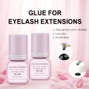 Professional DIY Waterproof Eyelash Extension Glue Quick Drying Strong Hold Long Lasting 14 Days for Home Use Low Smell eyelasah
