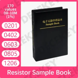 Resistor Kit Smd Book 0805 Chip Resistor Assortment Kit 0201 0402 0603 1206 1% FR-07 SMT 170 Values 0R-10M Smd Sample Book