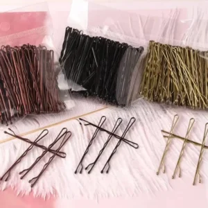 50 PCs Gold U-Shape Hair Clips | Versatile Hairstyling Tool for Braids, Buns, Updos | Women's Hair Accessories Barrette Set