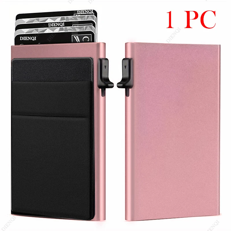 Rfid Credit Card Holder Men Thin Slim Mini Minimalist Wallets Luxury Metal Bank ID Cardholer Case Wallet for Men Carteras Choice - Image 13