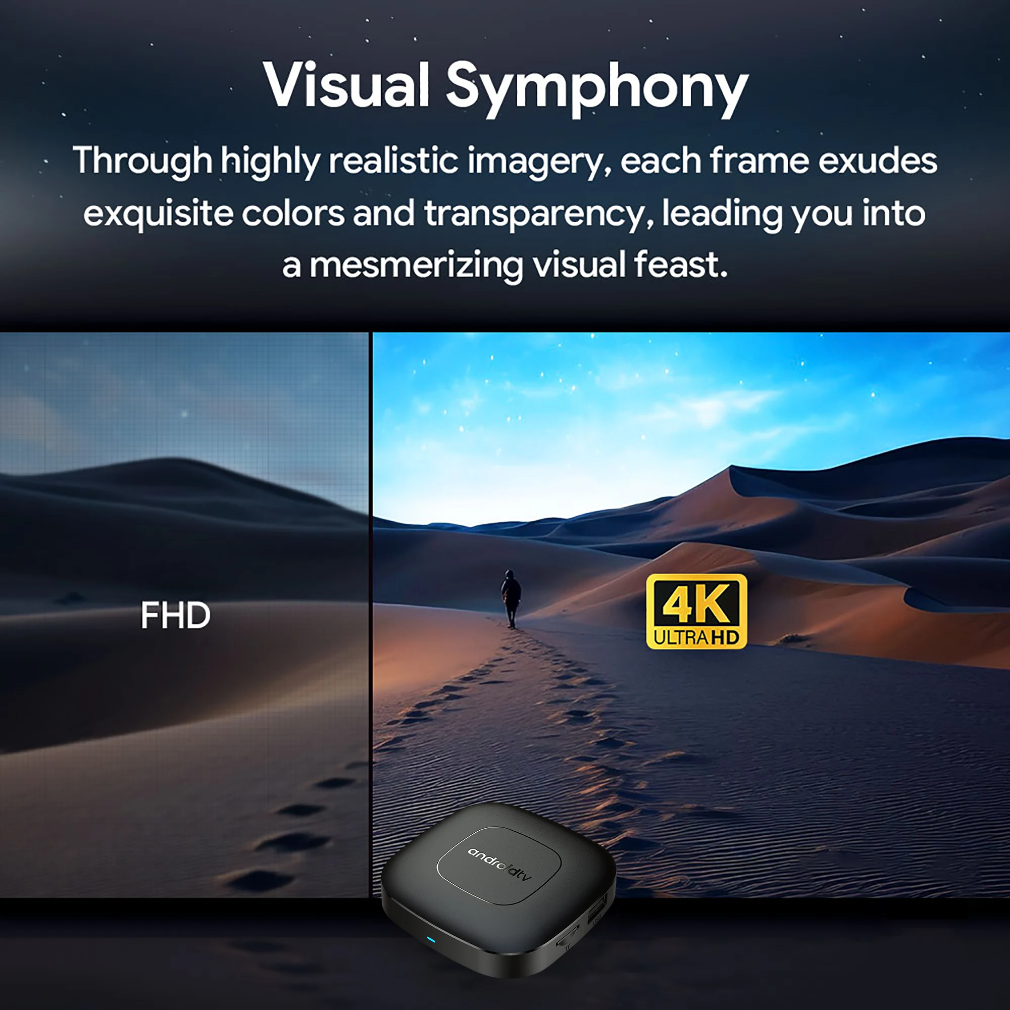 Android14 Smart Home Theater TV Box AllwinnerH313 Google Assistant Netflix Streaming Bluetooth Media Player 2G16G 2.4G5G Wifi T1 - Image 5