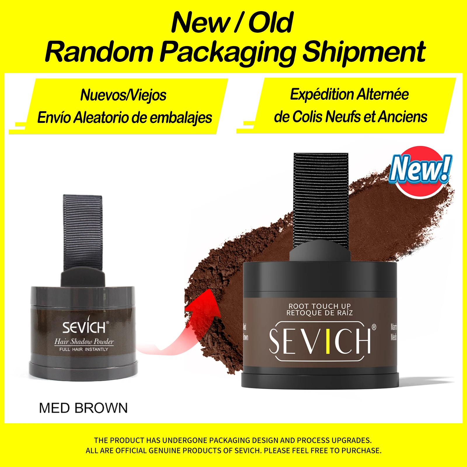 Sevich Hairline Powder 4g Hairline Shadow Powder Makeup Hair Concealer Natural Cover Unisex Hair Loss Product - Image 14