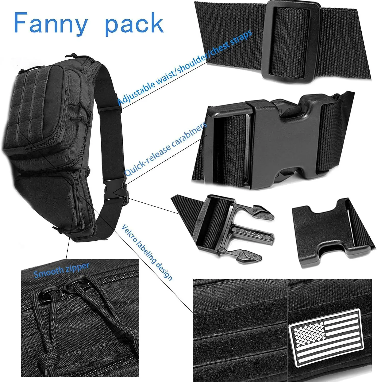 New Outdoor Multi functional Invisible Waist Attachment Bag for Men's Sports Storage Waist Bag Outdoor Tool Kit - Image 4