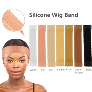 2025 New 1 Pcs Wig Grip Band Non-Slip Silicone Wig Headband for Women Adjustable Wig band for Lace Wigs to Hold Wig(MORE COLOR)