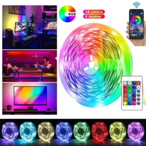 USB LED Strip Lights APP Control Color Changing 5050 RGB Led Light Flexible Lamp Tape for Room Decoration TV Backlight Diode