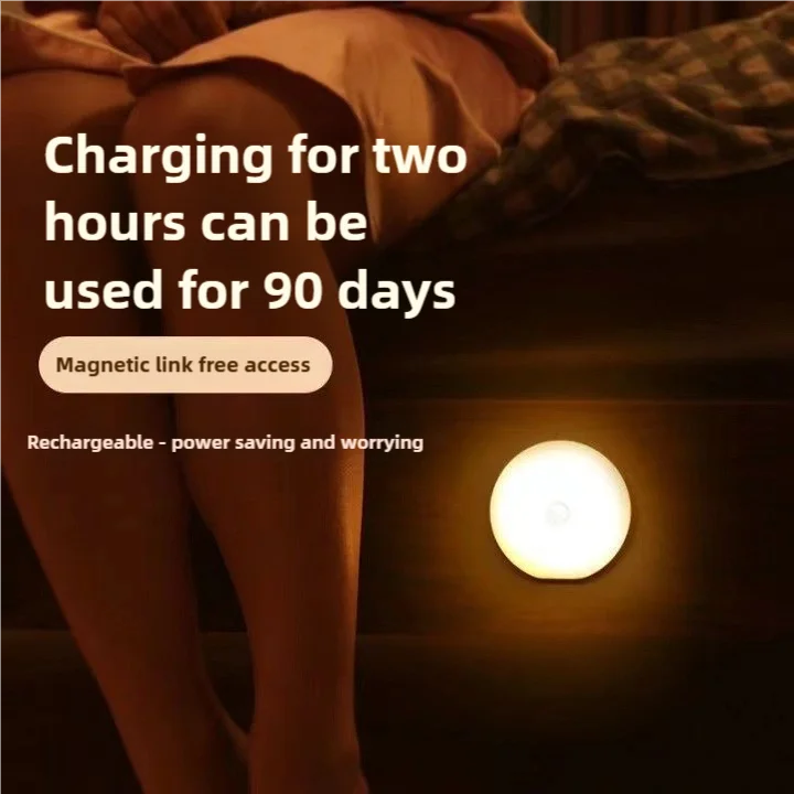 CY-LED night light with motion sensor, USB charging light for kitchen cabinets and ladders, wireless - Image 3