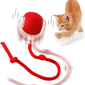 Smart Cat Toys Automatic Rolling Ball Fake Tail Rechargeable Electric Pet Interactive Toy Dog Cat Training Imitate Mouse Tail