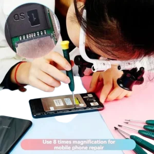 Magnifying Glass 8X/15X/23X Jeweler Watchmaker With LED Light Telescopic Headband Magnifier Glasses Reading Loupes Eyewear