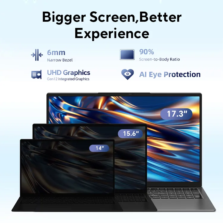 Teclast F17Plus 17.3 inch Laptop Intel N95 16GB RAM 512GB SSD Windows 11 Notebook 180° Flip Computer Backlit Keyboard mini-HDMI - Image 2