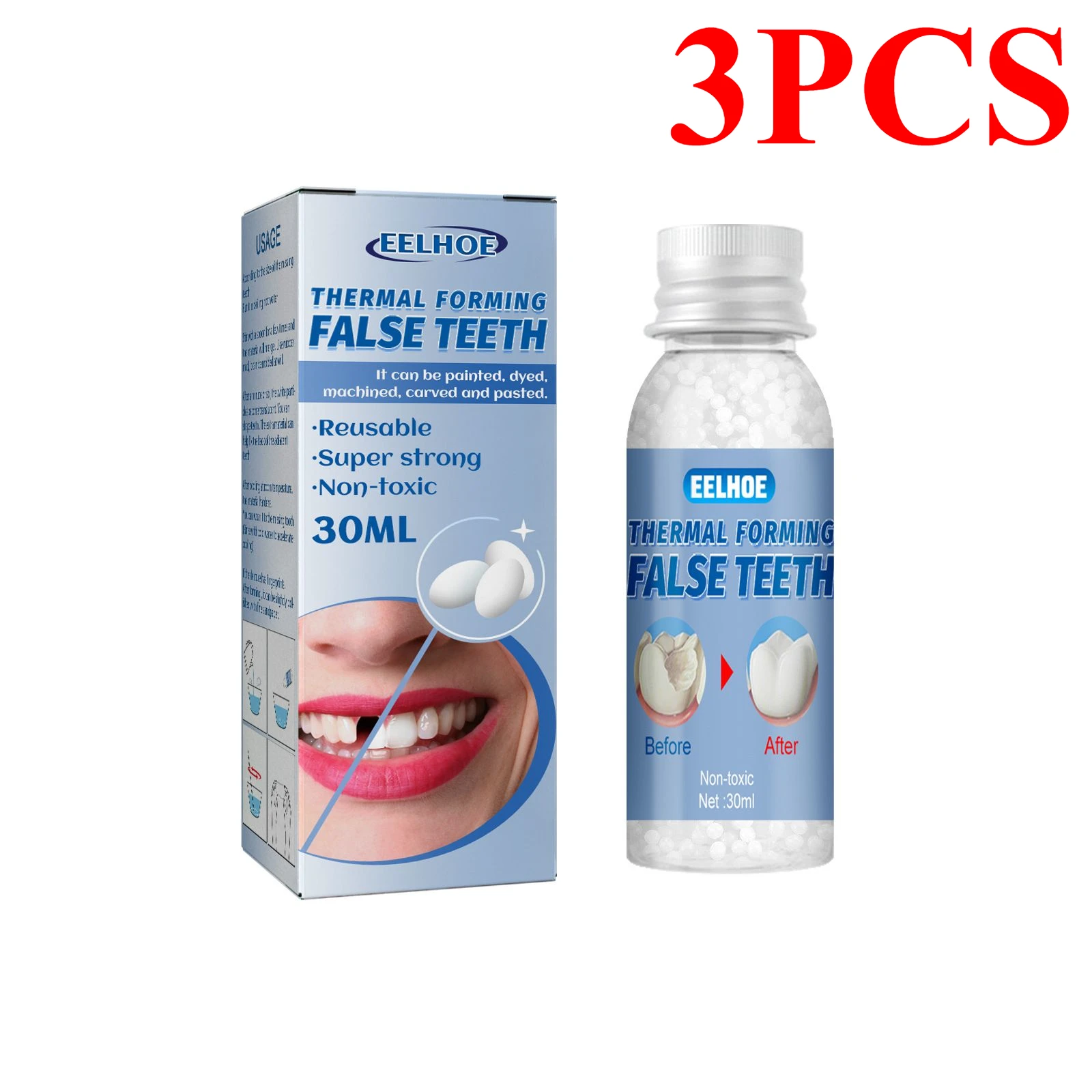 Temporary Teeth Repair Falseteeth Glue Resin Tooth Repair Glue Teeth Gaps Filling False Teeth Solid Glue Safety Dental Supplies - Image 12