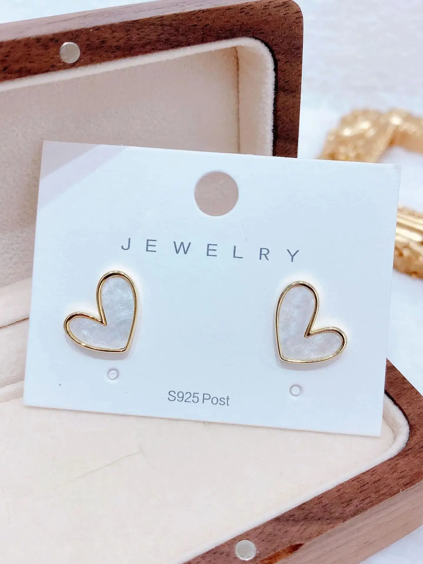 IFYOUOO Vintage Small Heart Earrings for Women Fashion Jewelry Gift Delicate Girly sweet Earrings Girls - Image 8