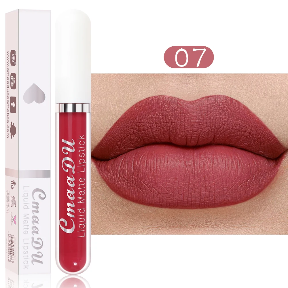 Waterproof Long Lasting Matte Lip Gloss Non Stick Cup Liquid lipstick - Image 9