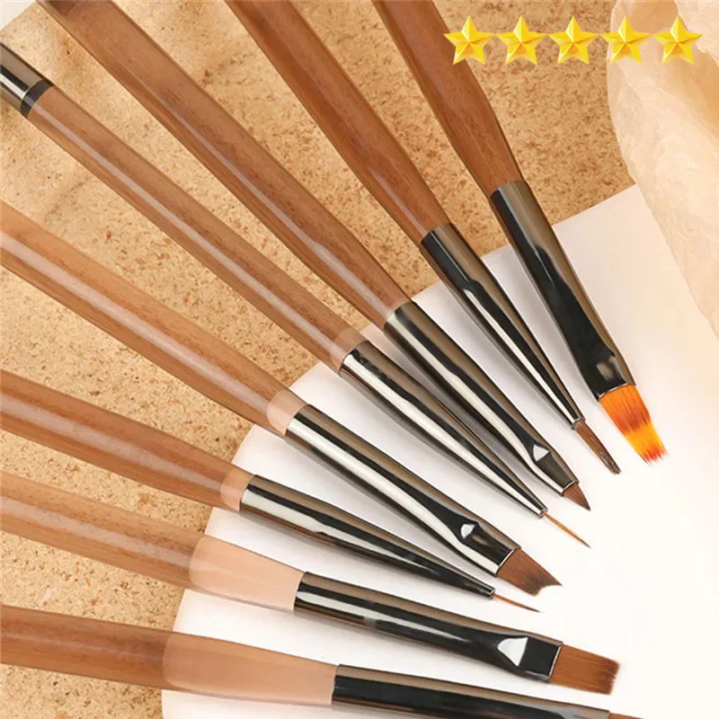 【Hot sales】Gel nail brush Inner liner DIY Painting Pen Nail Art Acrylic Painting Brush nail Art design showing painting tools