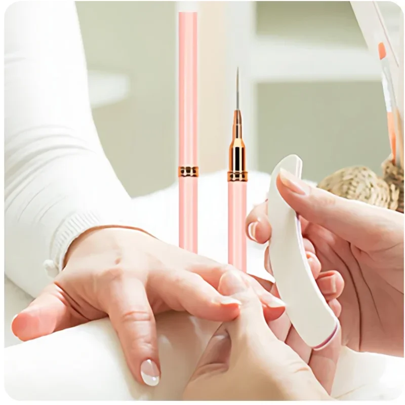 5 Pcs Nail Art Liner Brushes Set Elongated Lines Striping Drawing UV Gel Painting Nail Design Pen Professional Manicure Tool - Image 6