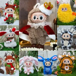 Clothes for Labubu Mart Cute Doll Clothes Cockroach Clothing Fried Shrimp Outfit Cartoon Costumes Suit Diy Accessories Outfit