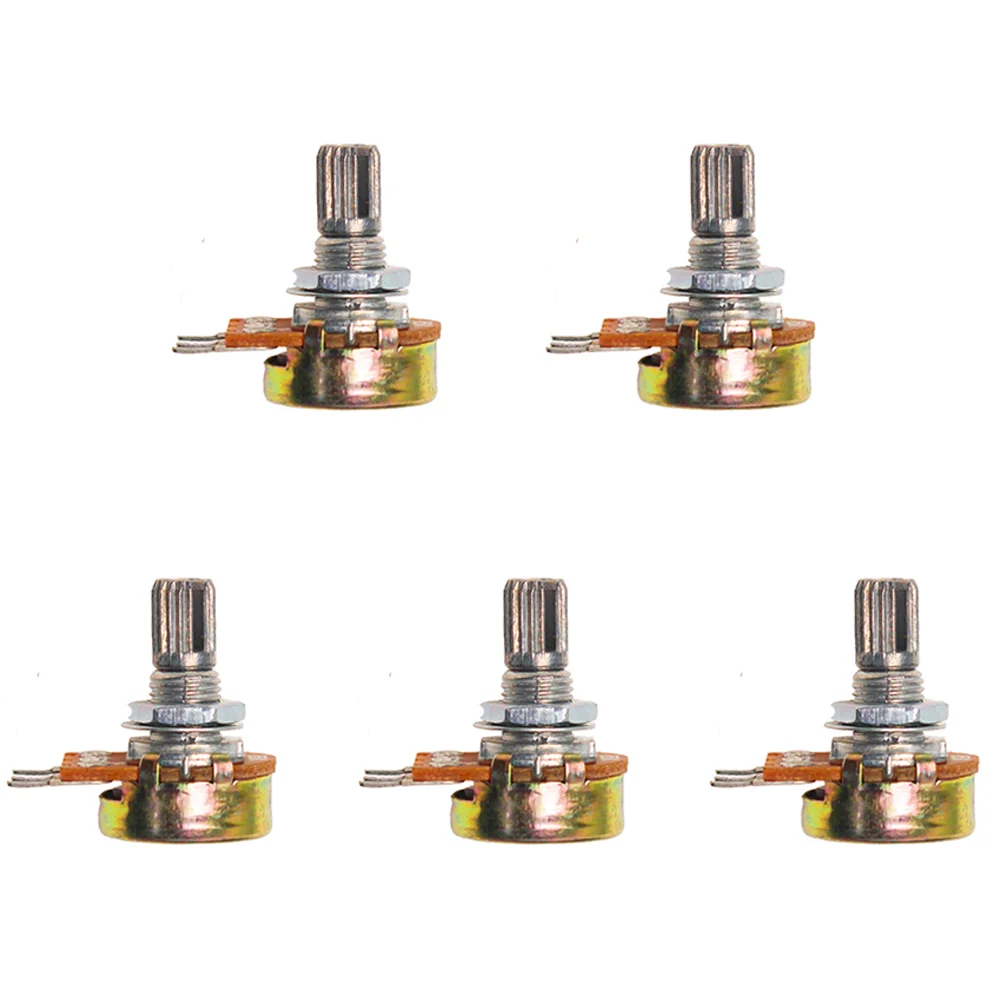 5PCS Rotary Potentiometer WH148 B10K Linear Potentiometer 15mm 3pin 1K 2K 5K 20K 50K 100K 250K 500K 1M with Nuts and Washers - Image 6