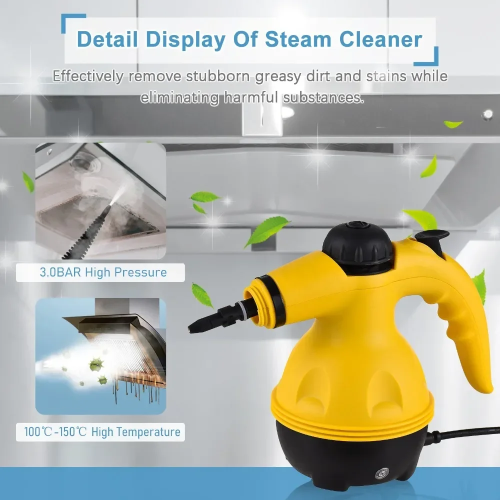 Hand-held High Temperature Steam Cleaner for Kitchen Range Hood Cleaning Home Bathroom, Car Cleaning Tools - Image 4