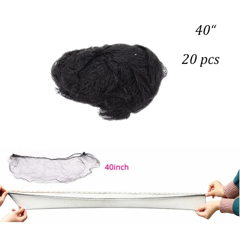 20Pcs Durable Nylon Hair Net For Bun Hair Hair style Tool Black Beige Brown 5Mm Hair Net For Wigs Mesh Hair Styling Hairnets - Image 13