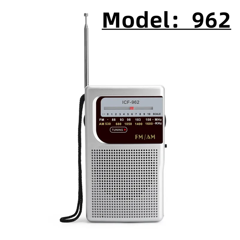 BC-R21/961/962 Mini Radio AM FM Battery Operated Portable Radio Best Reception Longest Lasting For Running Walking Home Soundbox - Image 9