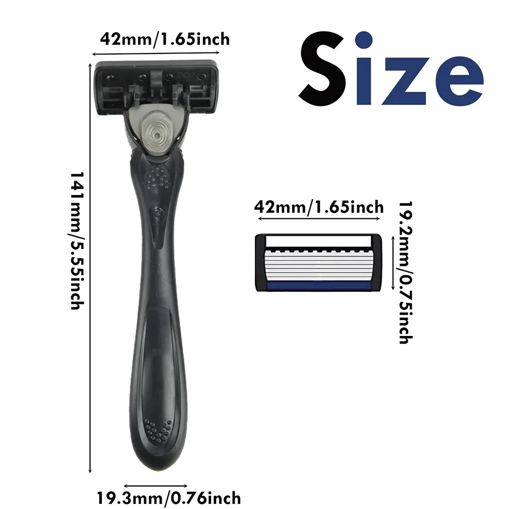 Men's Intelligent Rechargeable Shaver Wet/Dry Beard Razor ABS Tondeuse Dissolving Beard Rechargeable Razor for Smooth Skin - Image 4