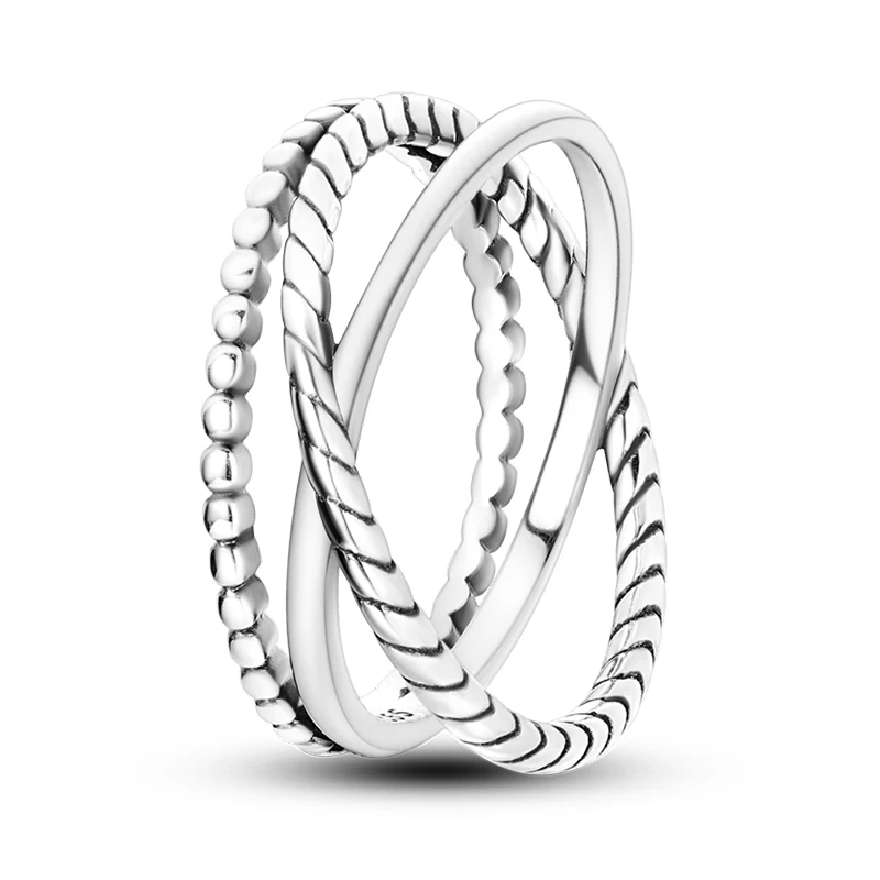 Rings For Women 925 Silver Color Zircon Winding Line Geometric Star Ring Engagement Wedding Romantic Valentine Fine Jewelry Gift - Image 21