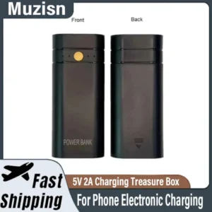 5V 2A Charging Treasure Box Shell 18650 Lithium Batteries Quick Charging USB Output Charging Treasure DIY Set