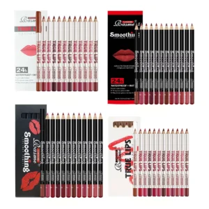 12 pcs Long-Lasting Lipstick Set with Professional Lip Liner Pencil and Matte Lip Gloss for Women Valentine's Day Gifts