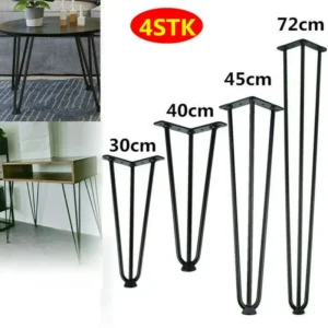 4Pcs Hairpin Legs Hairpins Table Skids Hairpin Legs Table Legs Table Foot Bracket DIY Handcrafts