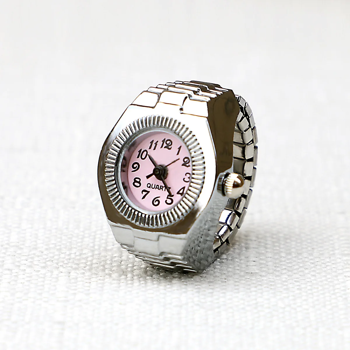 Ring Watch New Hot Selling Creative Alloy Shell Finger Circular Dial Couple Men And Women - Image 13