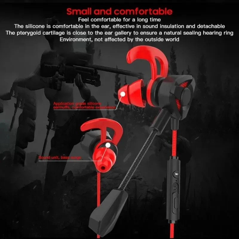 Headset Gamer Headphones Wired Earphone Gaming Earbuds With Mic For Pubg PS4 CSGO Casque Phone Tablet Laptop Universal Game - Image 2