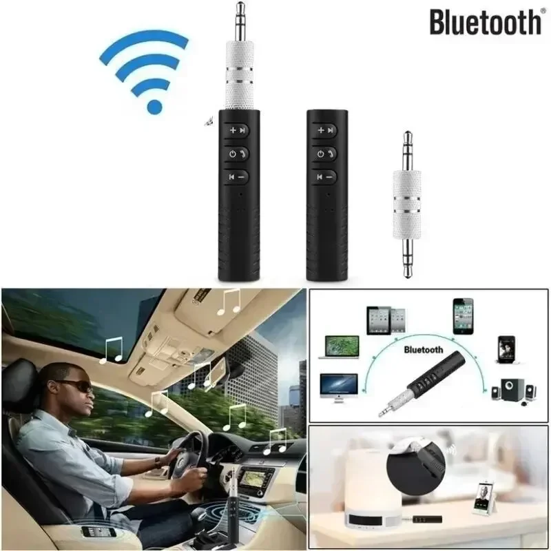Car Bluetooth Receiver Transmitter BT5.0 3.5mm AUX Jack Stereo Music Audio Car Kit Speaker Amplifier Wireless Adapter with Mic - Image 5