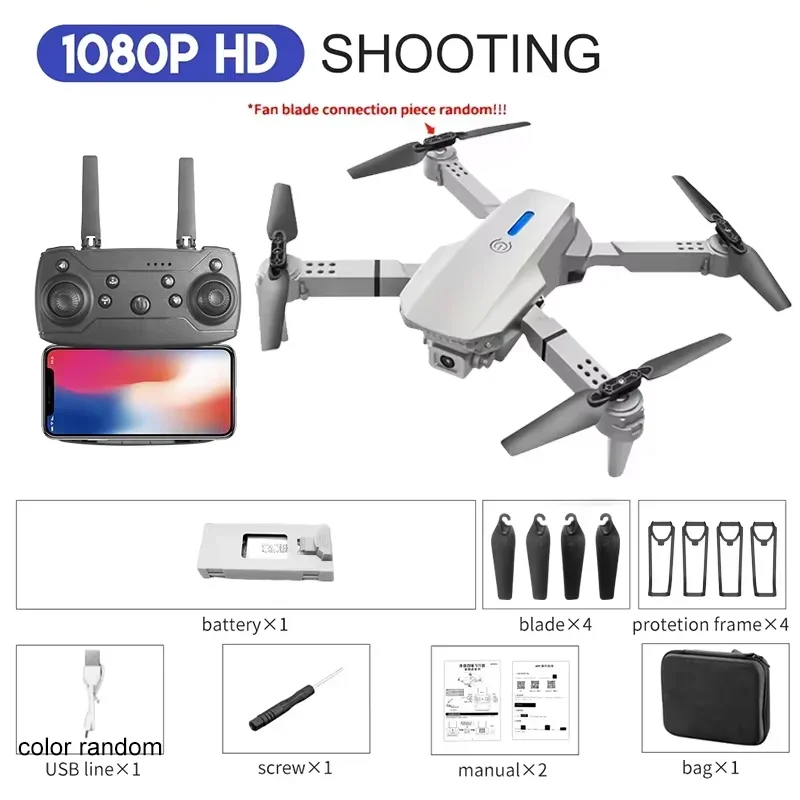 2025 E88 Professional HD 4K RC Drone Wide Angle Camera Foldable Helicopter Quadcopter Aircraft Kid Gift Toys By KBDFA - Image 10