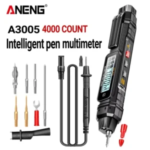 Pocket Digital Multimeter Pen ANENG A3005 Pen Type Teste 4000 Count AC/DC Voltage Phase Sequence Ohm Hz Temp NCV Diode test Tool